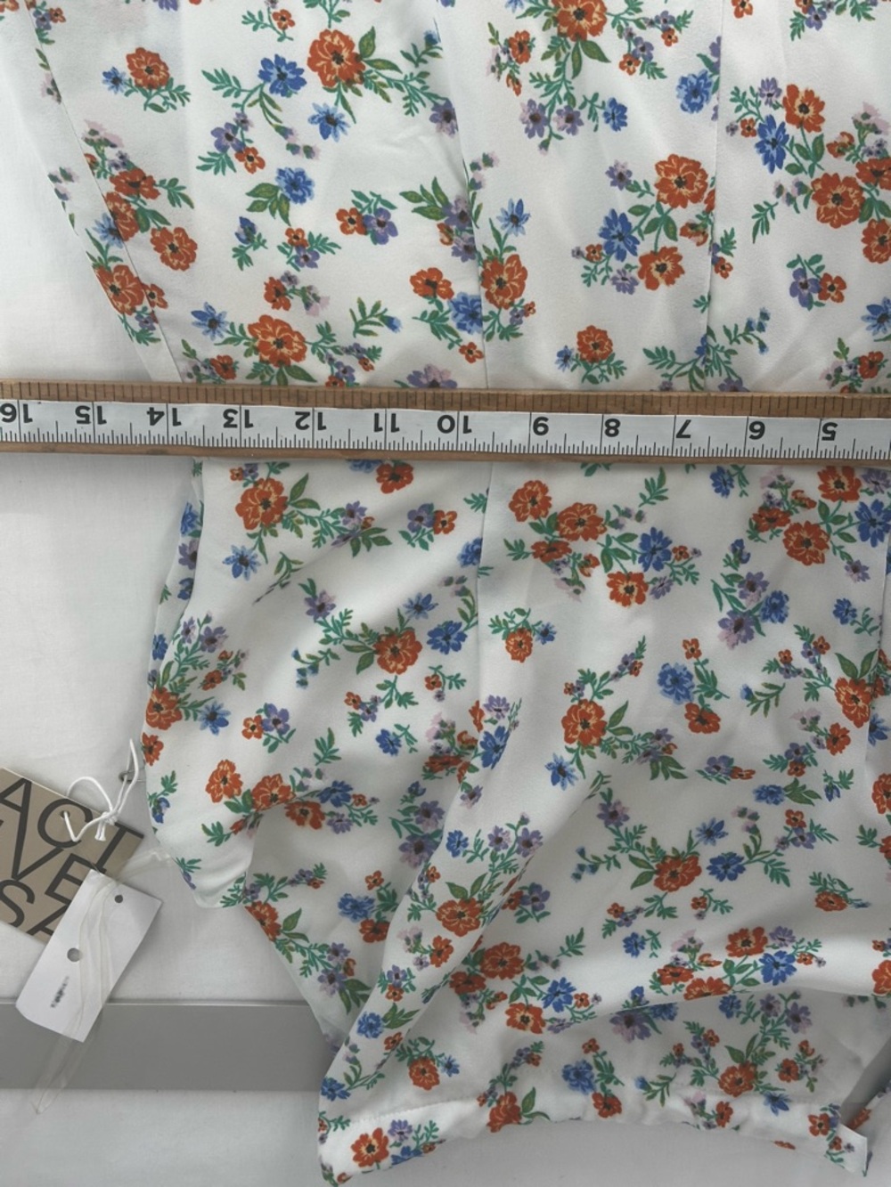 NWT Floral Halter Jumpsuit Cottagecore Boho Wide Leg Romper Active USA Small - Picture 11 of 11
